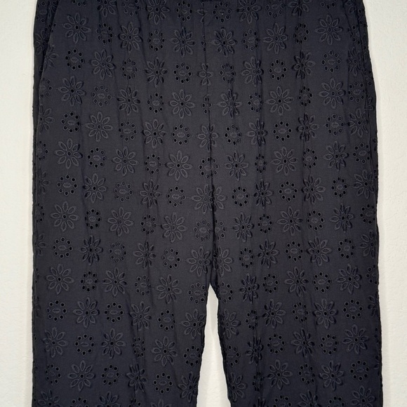 Ann Taylor Women's High Rise Petite Eyelet Easy Ankle Pant- Sz LP - Picture 4 of 7